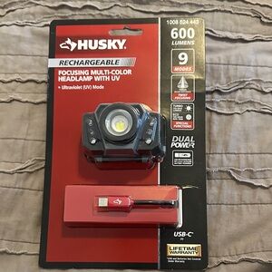 Rechargeable Headlamp with UV Mode, new unopened